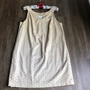 WHBM eyelet sleeveless dress